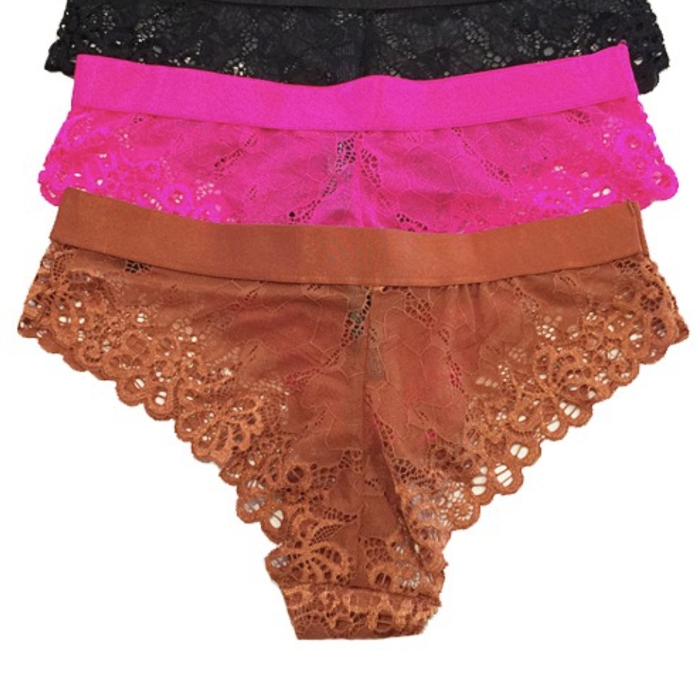 Rustic orange lace panties